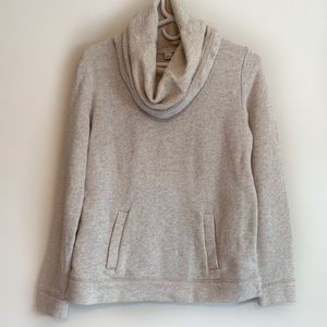 J. Crew Factory-Cozy Oatmeal Funnel Neck Pullover